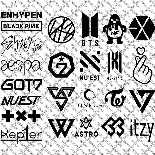 K-Pop Vector Logos (pdf, eps, ai, svg, png)