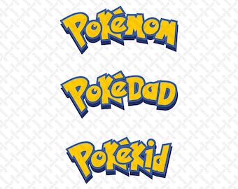 PokeFamily - Digital File (PNG, SVG, and PDF)