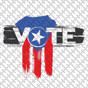 VOTE, Latino, Puerto Rico (ai, svg, eps, pdf, png)