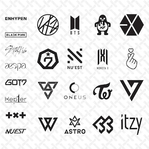 K-Pop Vector Logos - Digital File (PNG, SVG, and PDF)