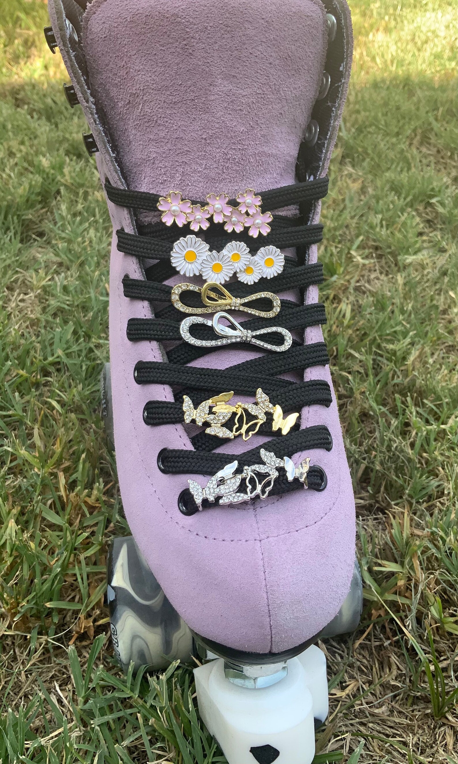 Roller Skate Bling Charms for laces Etsy