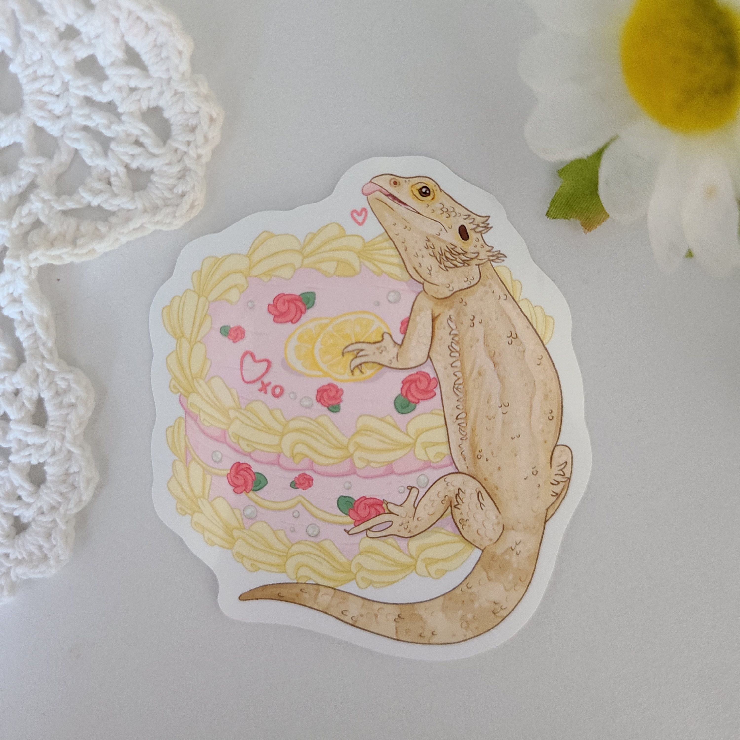 Reptiles on Cakes Sticker | Ball Python | Leopard Gecko | Bearded ...
