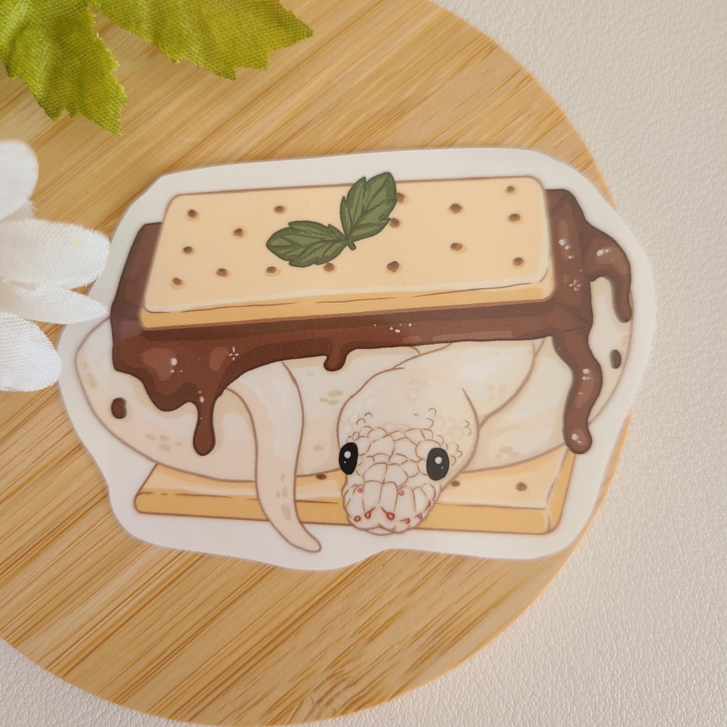 Smores Ball Python Sticker | Reptiles | Vinyl Glossy Sticker ...