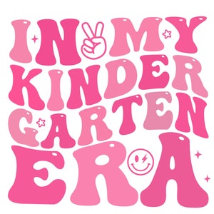 In meinem Kindergarten Era Groovy SVG Png, Zurück in der Schule Lehrerin Schüler Shirt, Kindergärtnerin Groovy Retro Png,