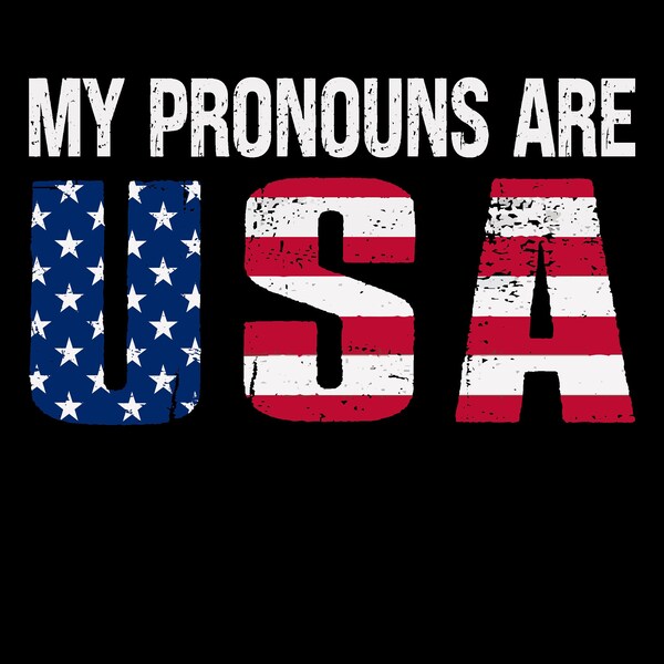 My Pronouns Are USA  Svg Png,4th Of Jully US Flag png, Funny Fourth of July svg