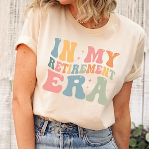 Groovy Retro In My Retirement Era Svg Png, Femmes drôles retraitées 2024, cadeau de retraite 2024