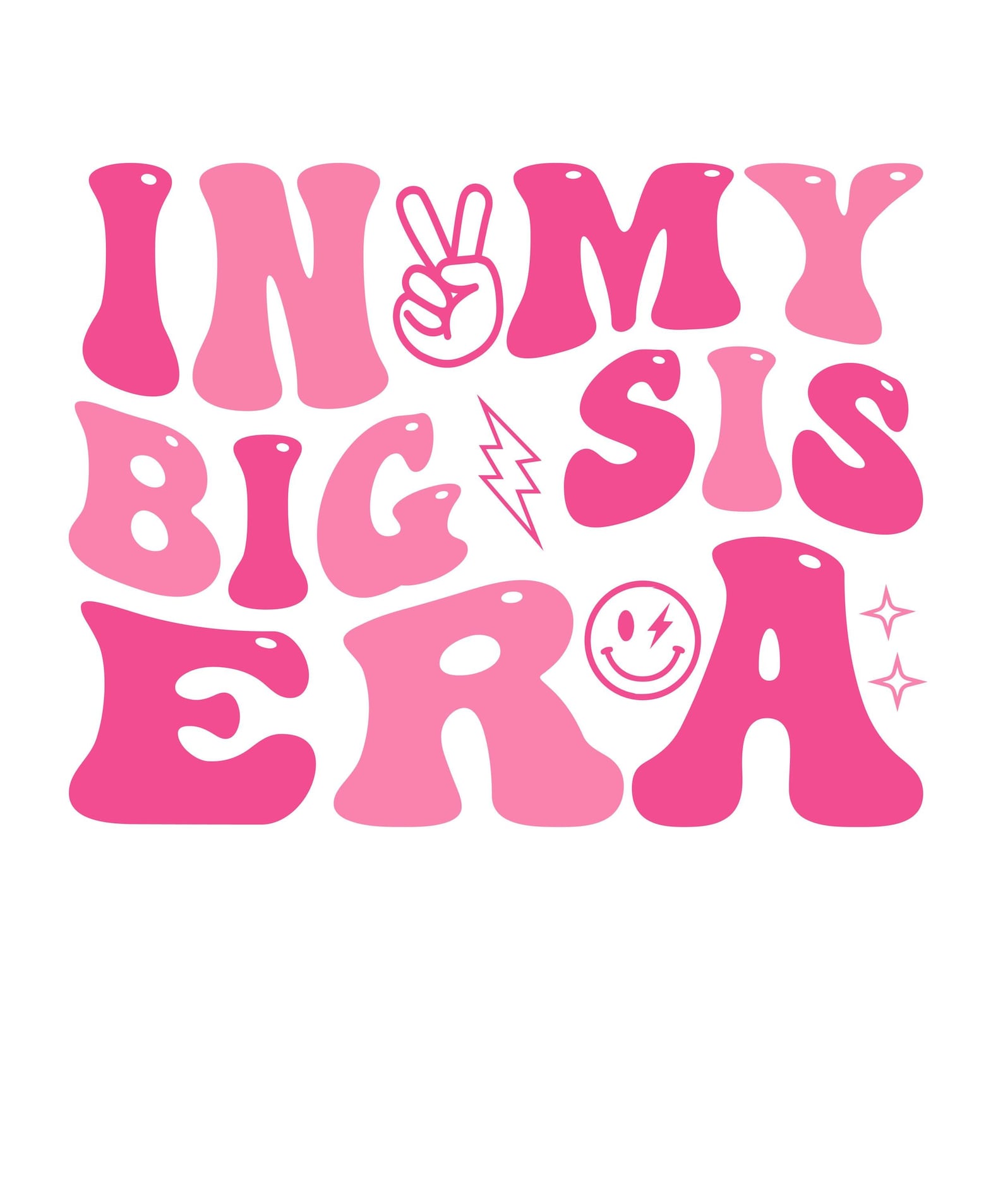 Big Sister SVG , in My Big Sister Era Svg Png, Retro Baby Pregnancy ...