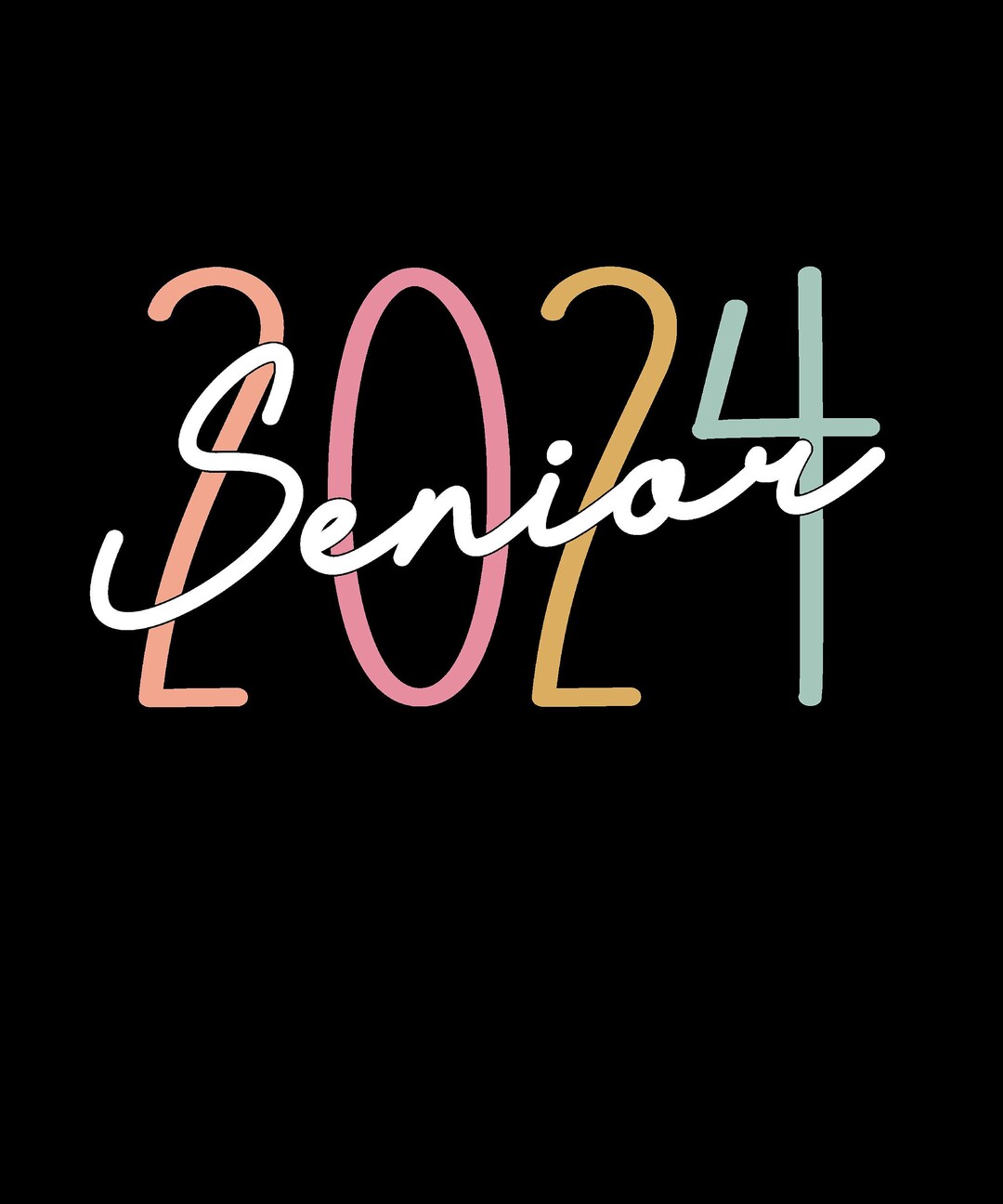 Senior 2024 Svg Png Class of 2024png Seniors Graduation 2024 Etsy