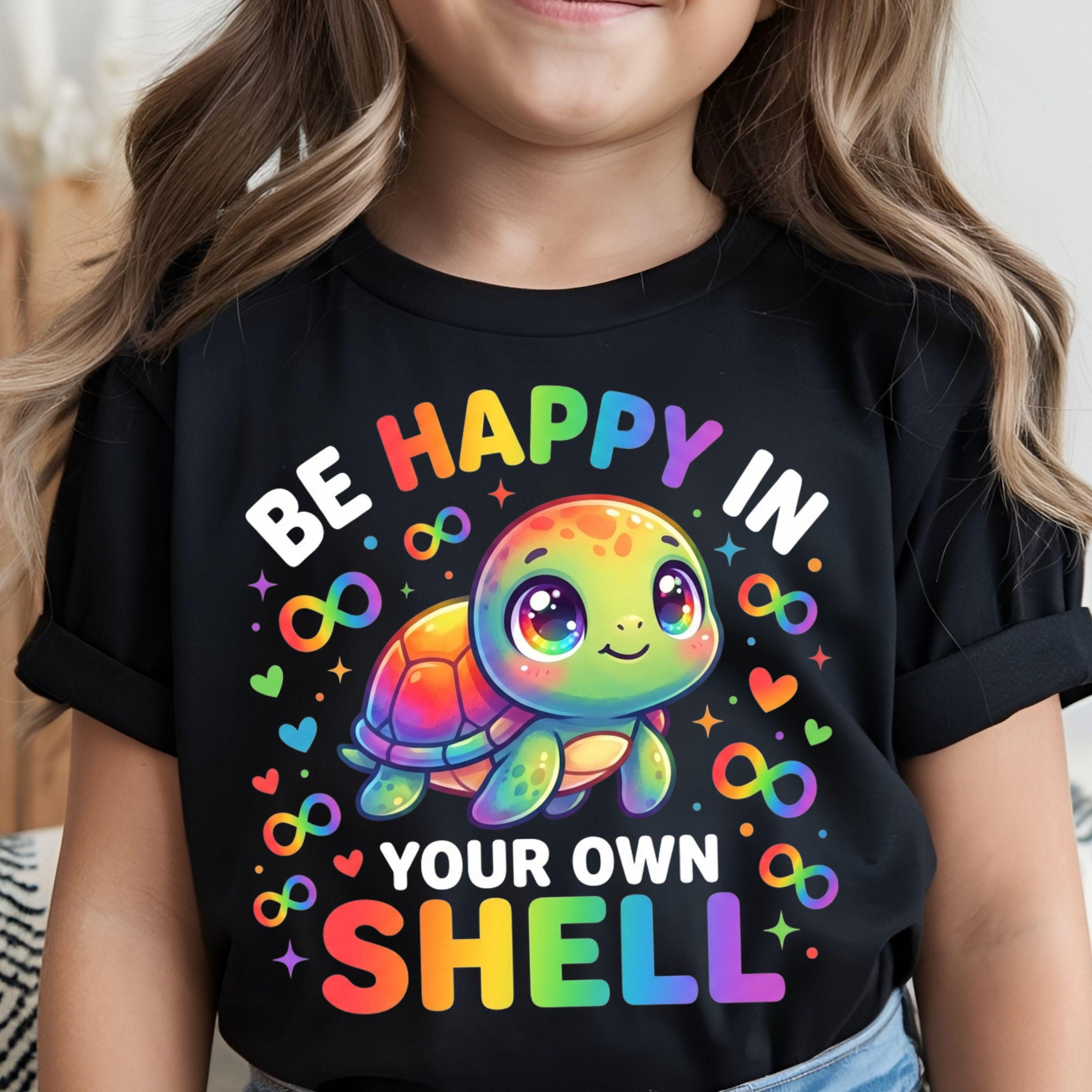 Be Happy in Your Own Shell Autism Awareness PNG, Kids Cute Autism ...