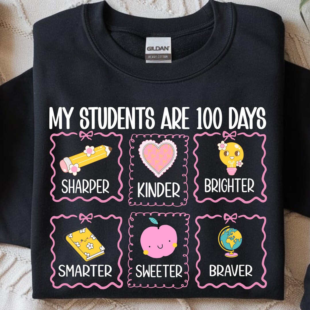 Teacher My Students Are 100 Days Png, 100 Days of School Teacher PNG ...