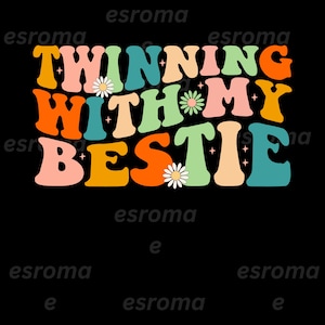 Partnerlook mit meinem Bestie SVG, Twins Day Freund SVG, lustiger Zwilling, beste Freundin Geschenk