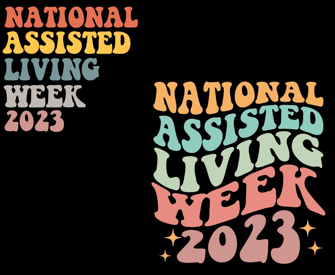 National Assisted Living Week 2023 SVG PNG, Retro National Assisted