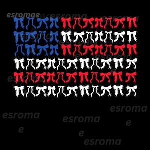 Patriotisk kokett rosett 4 juli USA-flaggan PNG SVG
