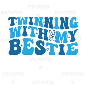 Partnerlook mit meinem Bestie SVG, Twins Day Freund SVG, lustiger Zwilling, beste Freundin Geschenk