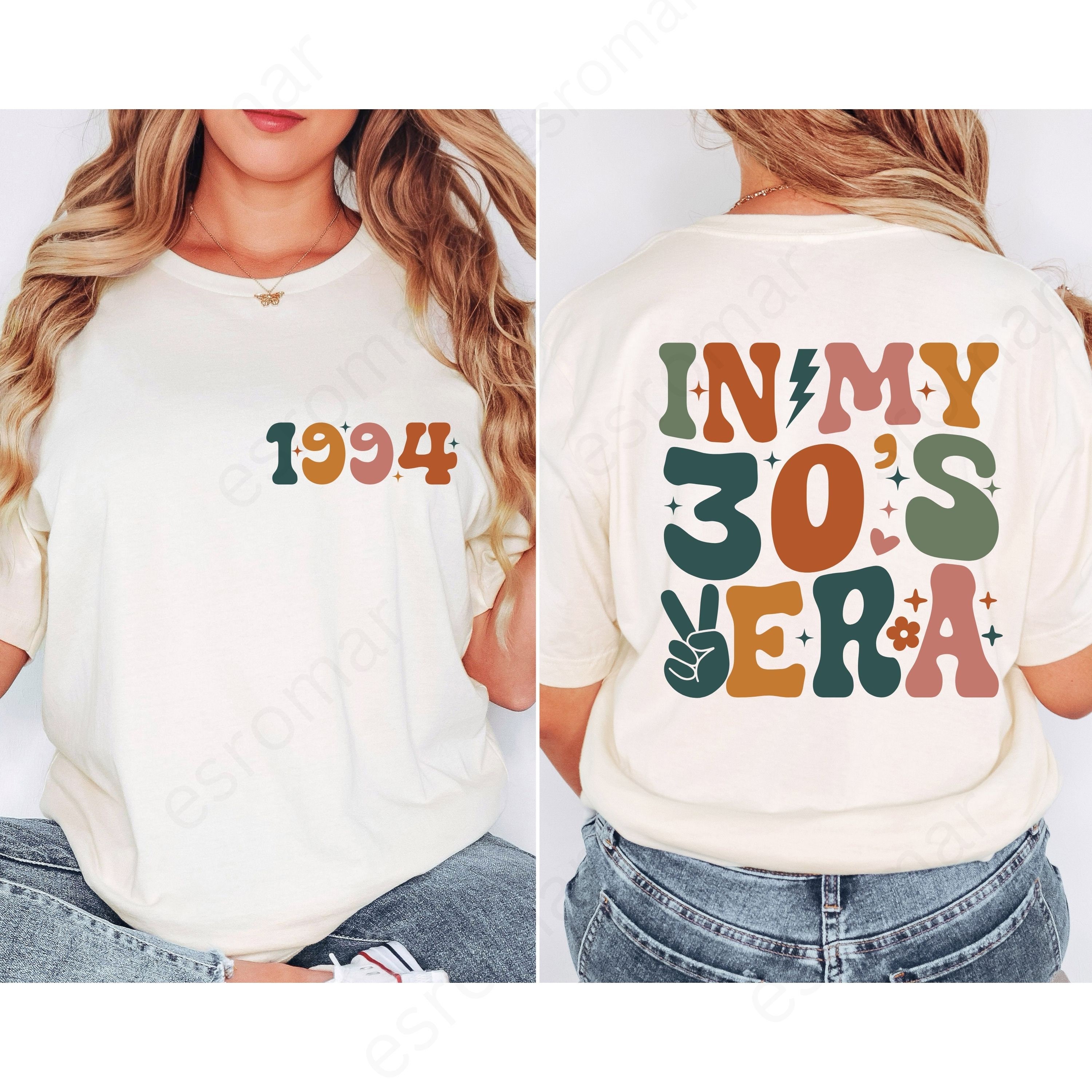 In My Thirties Era Svg Png, 30th Birthday, Groovy Awesome Since 1994 Svg Png,  30th Birthday Gift,In My 30's Era  svg