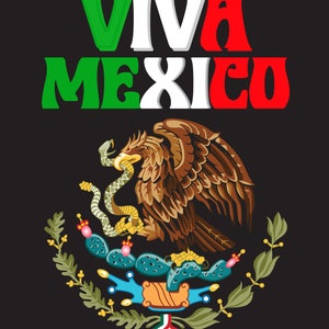 Mexican Independence Day Svg Png, Mexico Eagle Mexico Png, Viva Mexico Svg Png, Hispanic Heritage Month