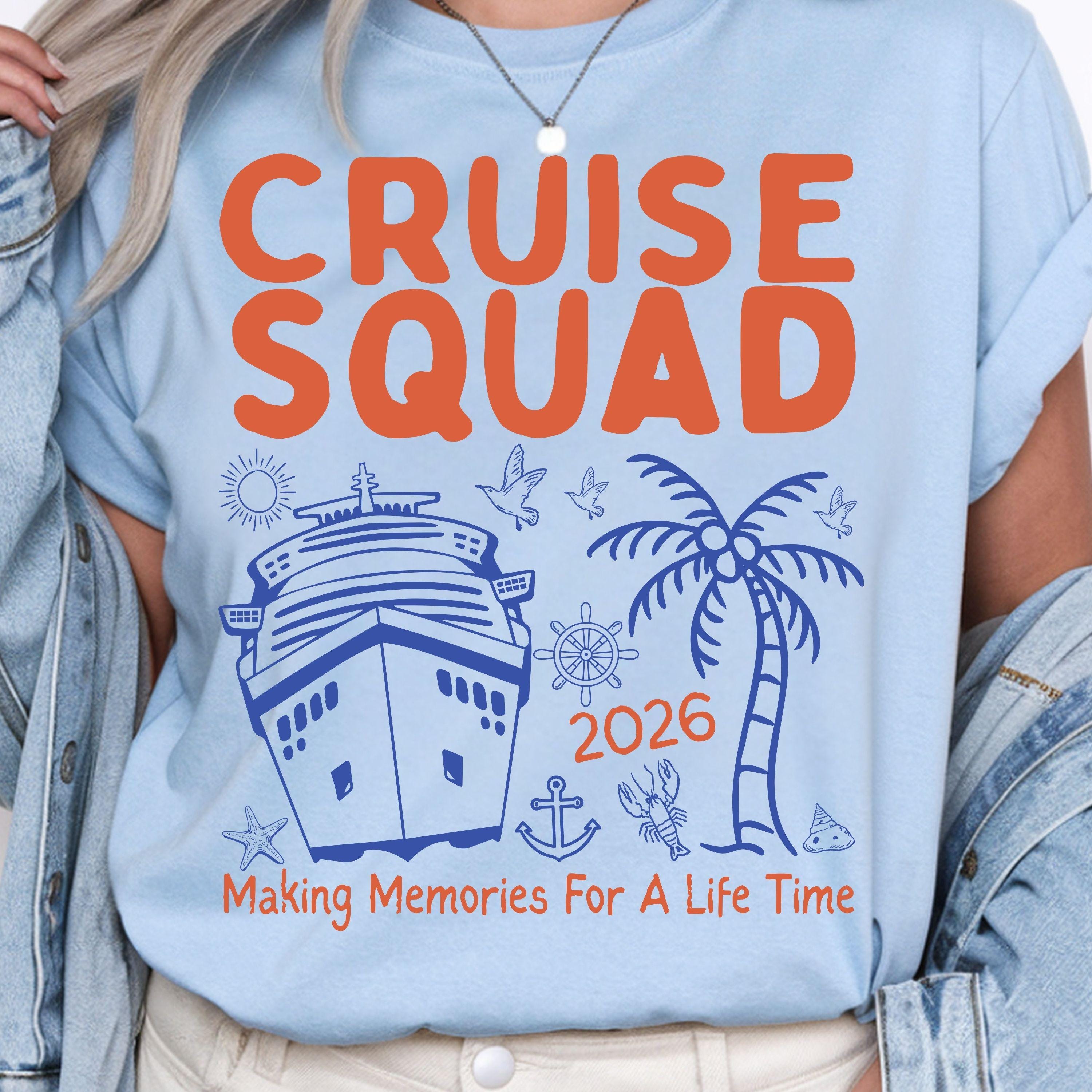 Cruise Squad 2026 Svg Png, Family Group Matching Vacation T-shirt ...