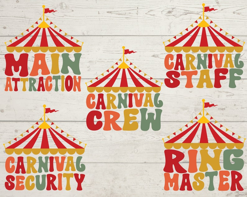 Carnival Birthday Bundle Svg Png, Carnival Theme Birthday Svg, Circus ...