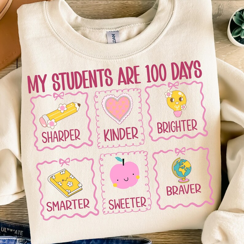 Teacher My Students Are 100 Days Png, 100 Days of School Teacher PNG ...