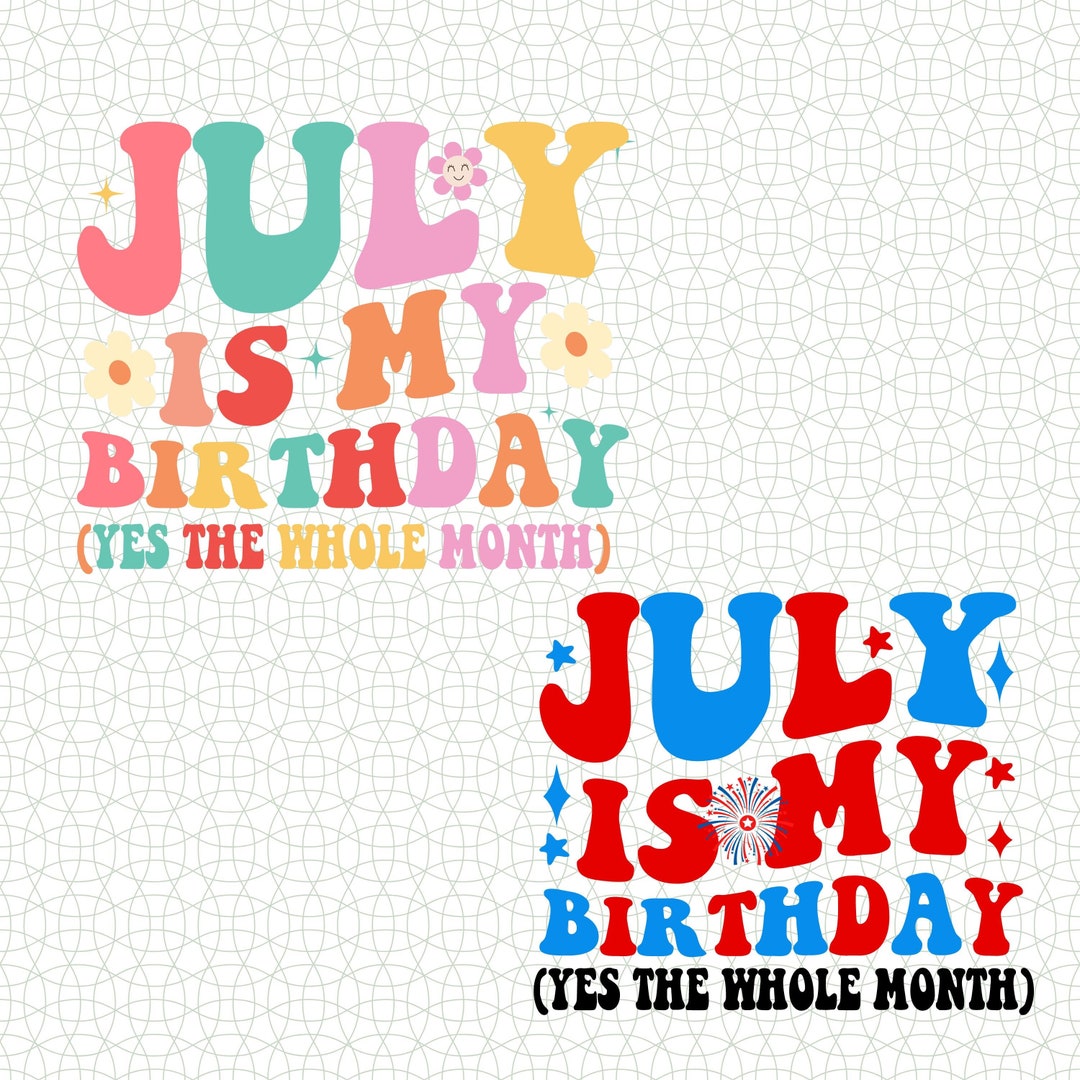4th of july birthday svg