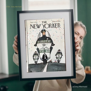 New Yorker Magazine COVER ONLY  September 23, 1972 Saxon