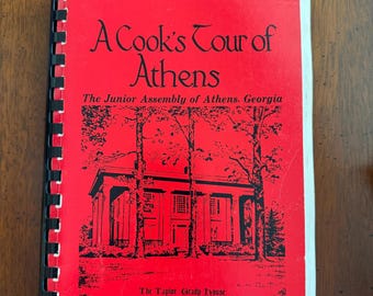 Vintage 1975 A Cook's Tour of Athens - Junior Assembly, Spiral Bound Community Recipes