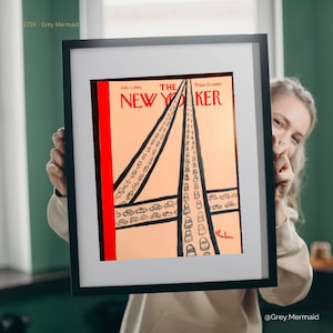New Yorker Magazine - Vintage Original COVER only - July 1, 1961 Birnbaum