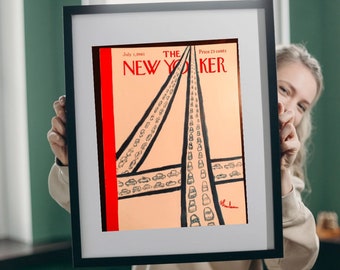 New Yorker Magazine - Vintage Original COVER only - July 1, 1961 Birnbaum