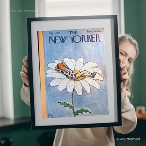 New Yorker Magazine - Vintage Original COVER only - July 14, 1962 Steig
