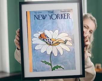 New Yorker Magazine - Vintage Original COVER only - July 14, 1962 Steig