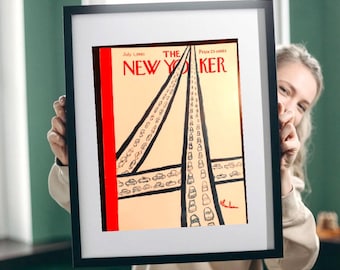 New Yorker Magazine - Vintage Original COVER only - July 1, 1961 Birnbaum