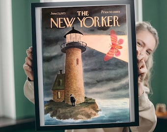 New Yorker Magazine - Vintage COVER only - June 23, 1973 ADDAMS