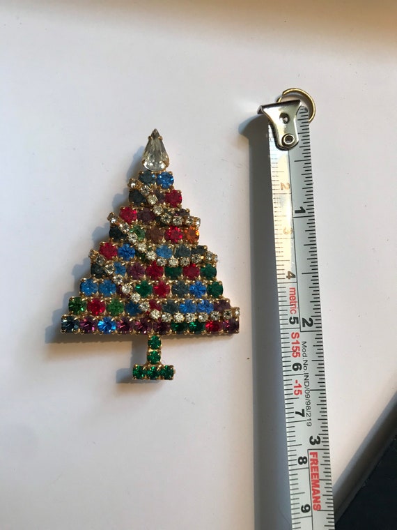 Broche Vintage Noël – Sapin De Noël – Occasion – Parfait Pour Les Fêtes