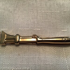Wrench Tie Bar, Mens Accessories, Fathers Day, Whimsical Tie Bar, Gold Tone
