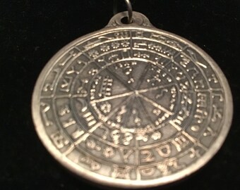 Mayan Pendant Mayan Calendar Sterling Silver Tested Aztec