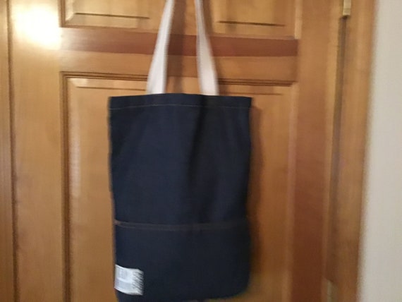 Dungaree Tote Bag, Gap Tote, Vintage - image 6