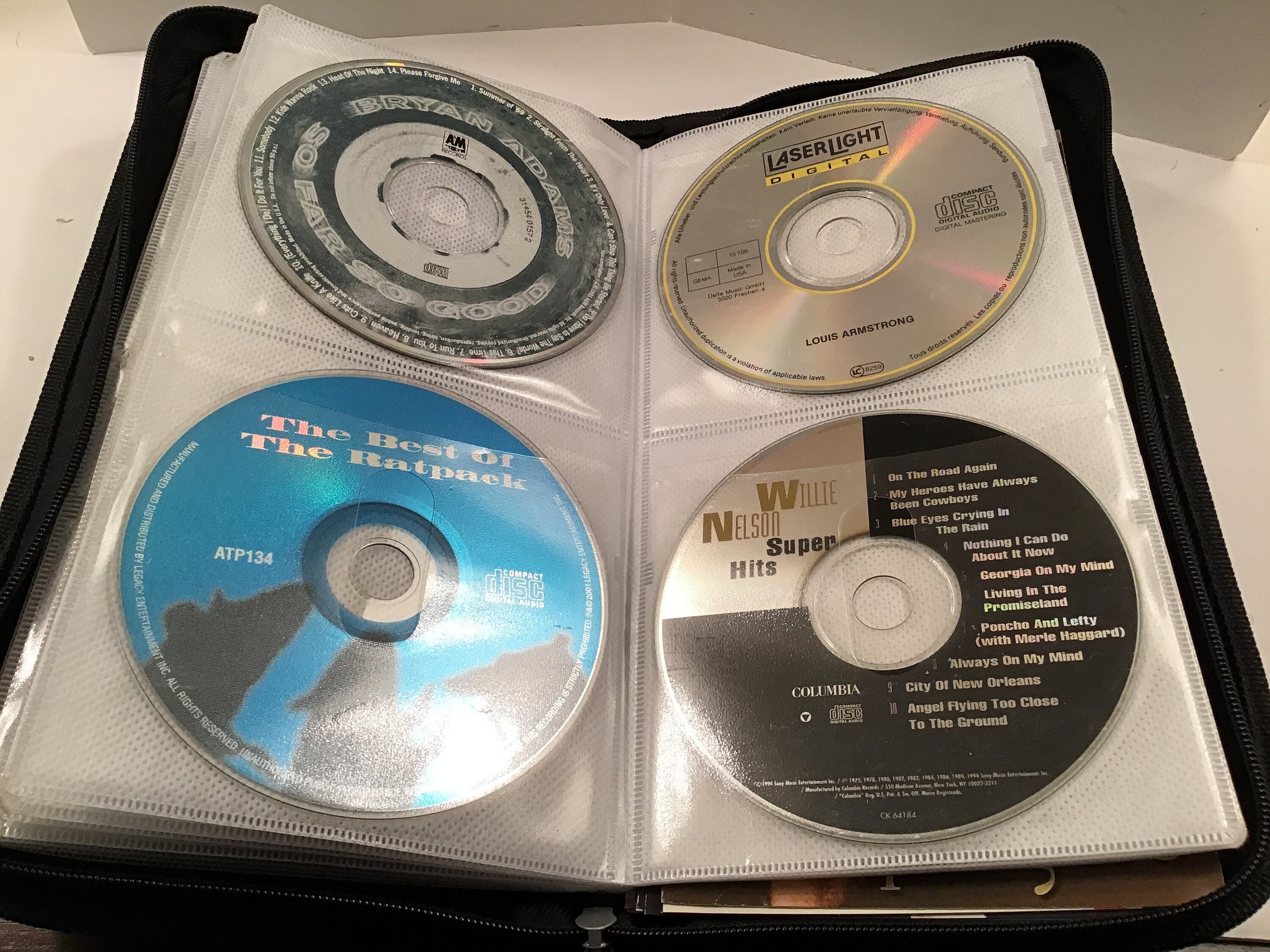 Fanspack Range CD Classeur CD 160 PCS Pochette CD DVD en Plastique