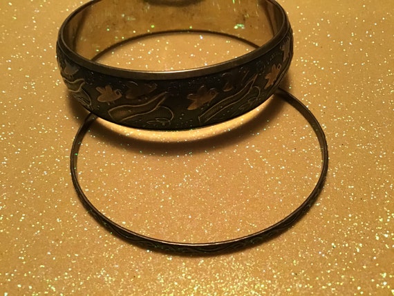 Etched bangles, Set of two - image 3