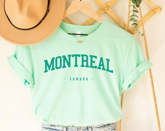 Camiseta de Montreal, camiseta de Montreal, camiseta de la ciudad, regalo de Montreal, camiseta de Montreal, camiseta de Canadá, camiseta de Canadá, ciudad de Canadá