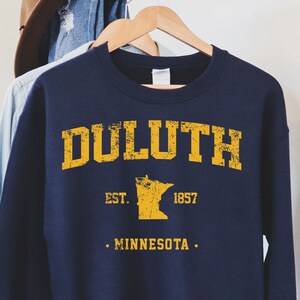 Duluth Minnesota Sweatshirt,Duluth Shirt Minnesota Tshirt City Retro Gift Idea Tourist Tee Duluth Minnesota Gift MN Duluth Souvenir