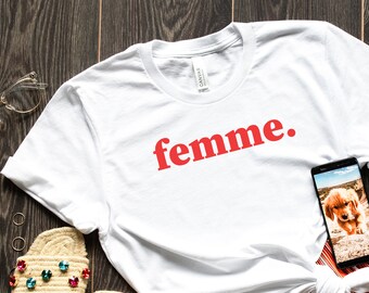 Femme T-Shirt, French Slogan, Women Power, Women Shirt, Ladies Shirt, Feminist Shirt, Slogan Shirt, Tumblr Shirt, French Shirt,Gift For Her
