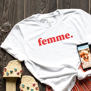 Femme T-Shirt, French Slogan, Women Power, Women Shirt, Ladies Shirt, Feminist Shirt, Slogan Shirt, Tumblr Shirt, French Shirt,Gift For Her