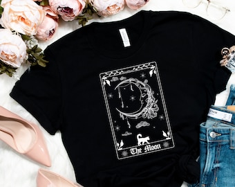 The Moon Tarot Shirt, Tarot Card Shirt, Witch shirt, Funny Tarot shirt, Celestial Shirt, Witchcraft, Occult Shirt, Fortune Teller, Mystical