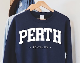 Sudadera de Perth, regalo de Escocia, Escocia, camisa escocesa, camisa de Glasgow, camisa de Edimburgo, camisas para viajes a Escocia, Escocia