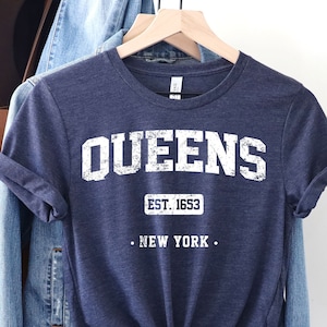 Koszulka Queens, Koszulka Queens New York City dla fanów, Koszulka New York City, Koszulka New Yorker, Koszulka NYC, Koszulka New York, Koszulka New York