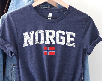 Norge Shirt,Norway Lover Shirt, Norwegian Shirt, Norway Travel Shirt, Norway Shirts, Norway Lover Gift, Scandinavian Gift, Norway Vacation