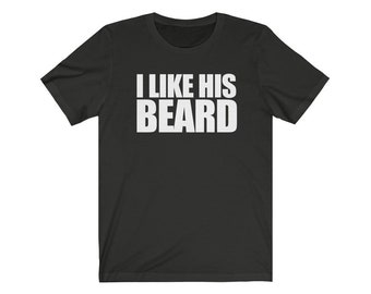 Crazydaisyworld Couple T-Shirt - I Like His Beard I Like Her Butt Print Matching Tees - View #9