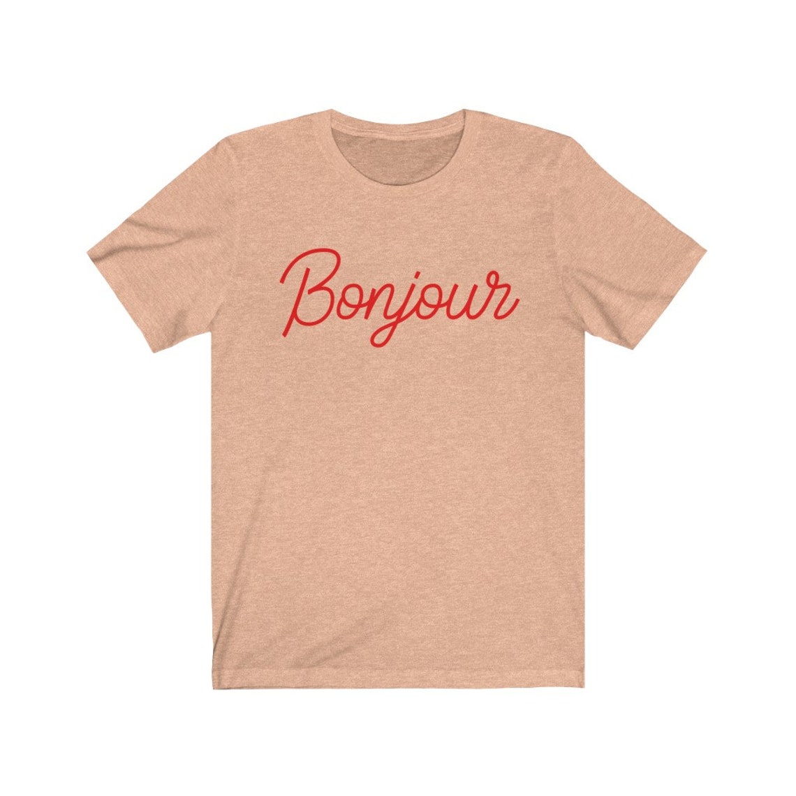 Bonjour Shirt Hello Shirt Bonjour Tee French Shirt France - Etsy
