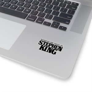 Adesivo de Stephen King, baseado em um romance de Stephen King, Stephen King, adesivo retrô, adesivo do Tumblr, adesivo de terror, laptop engraçado
