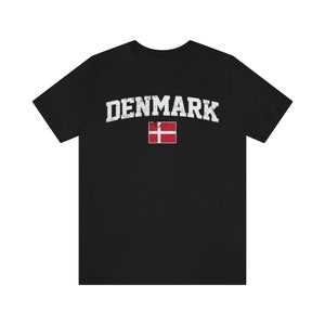 Dänemark-Shirt, dänische Hemden, dänisches Hemd, dänisches Hemd, dänisches T-Shirt, Dänemark-T-Shirt, dänische Flaggen-Hemd, skandinavisches Hemd Bild 2